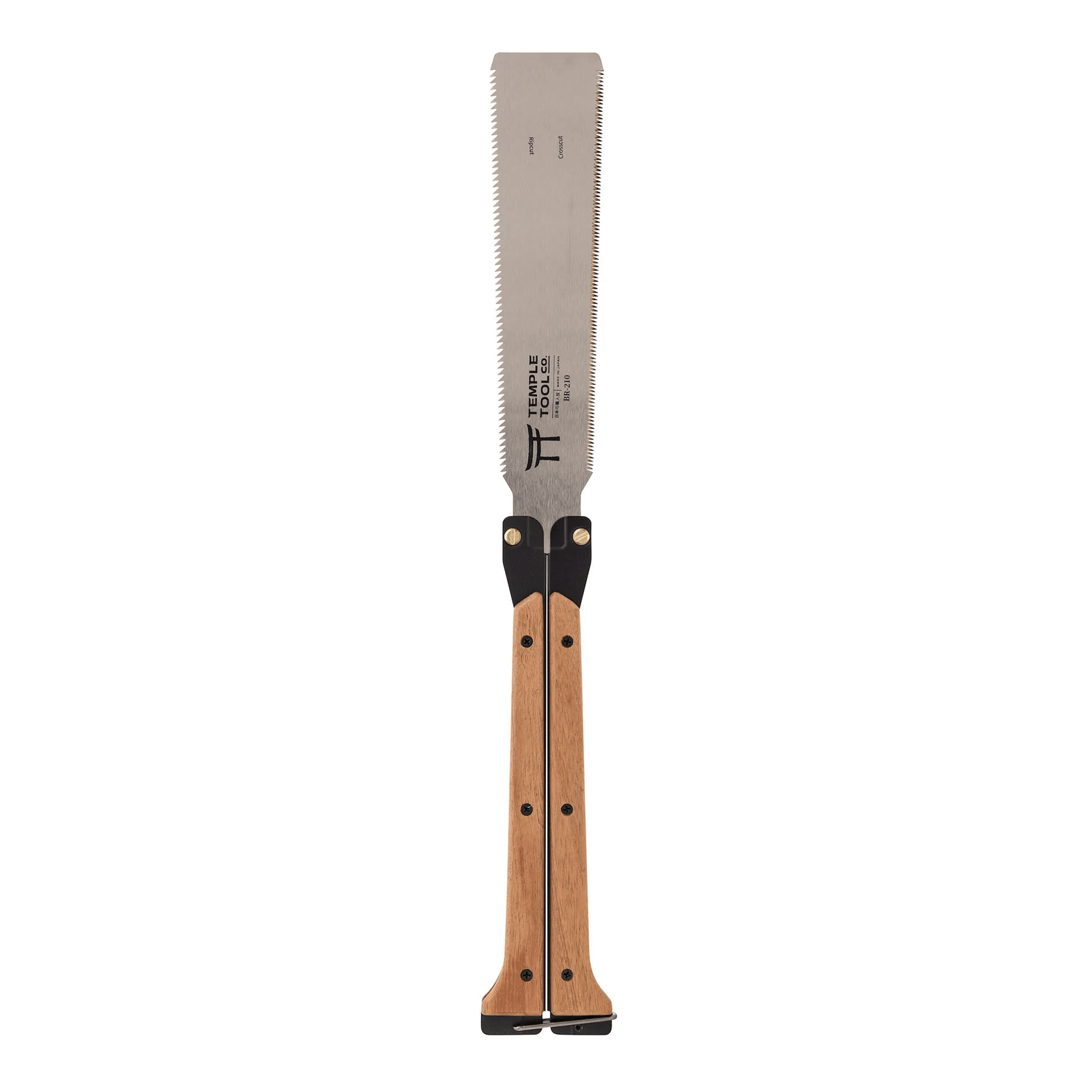 Fierăstrău manual japonez pliabil Ryoba tip fluture (Butterfly Saw) – TEMPLE TOOL – 210 mm (Crosscut & Rip Cut)